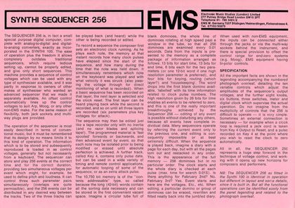 Ems-Sequencer 256